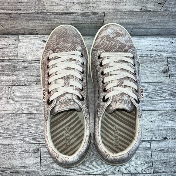 Taos Star STA-12844 Blush Snake Canvas Sneaker Shoes Women Size 8 - Picture 8 of 10